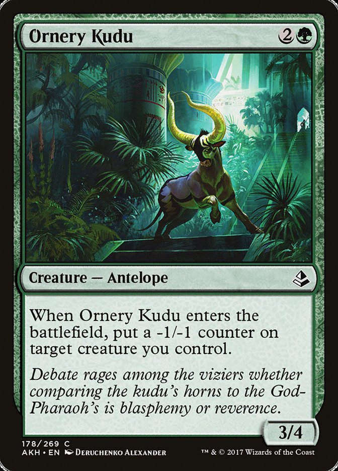 Ornery Kudu Amonkhet #178 | Magic! The Gathering Singles