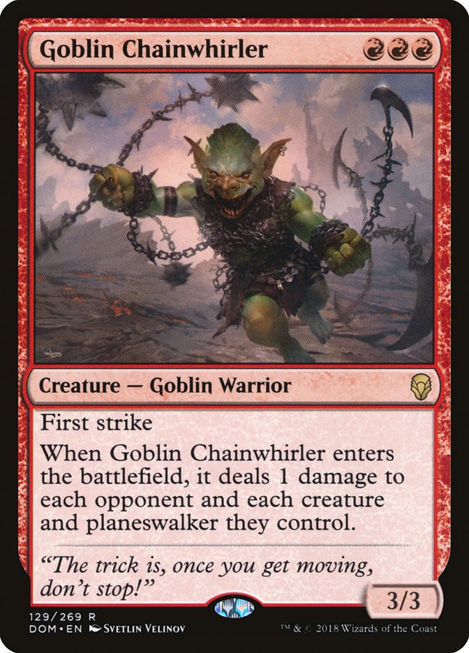 Goblin Chainwhirler Dominaria #129