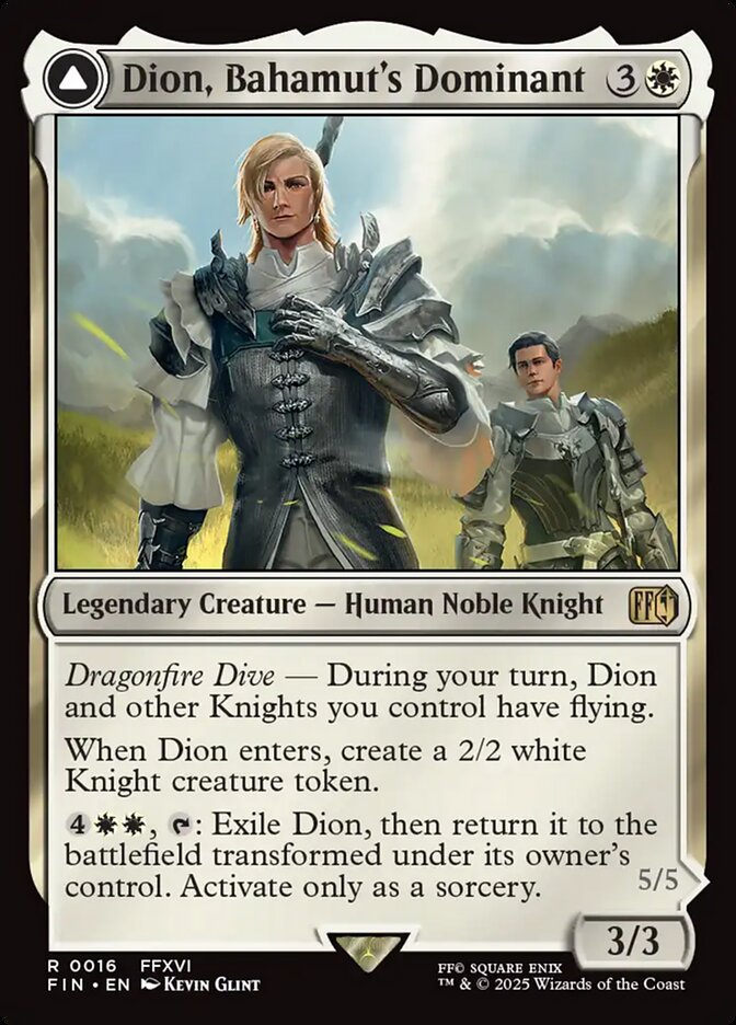 Dion, Bahamut's Dominant // Bahamut, Warden of Light Final Fantasy #016