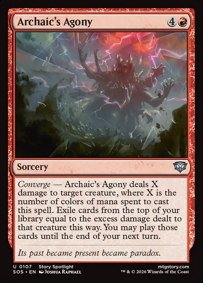Archaic's Agony Secrets of Strixhaven #107Card Front