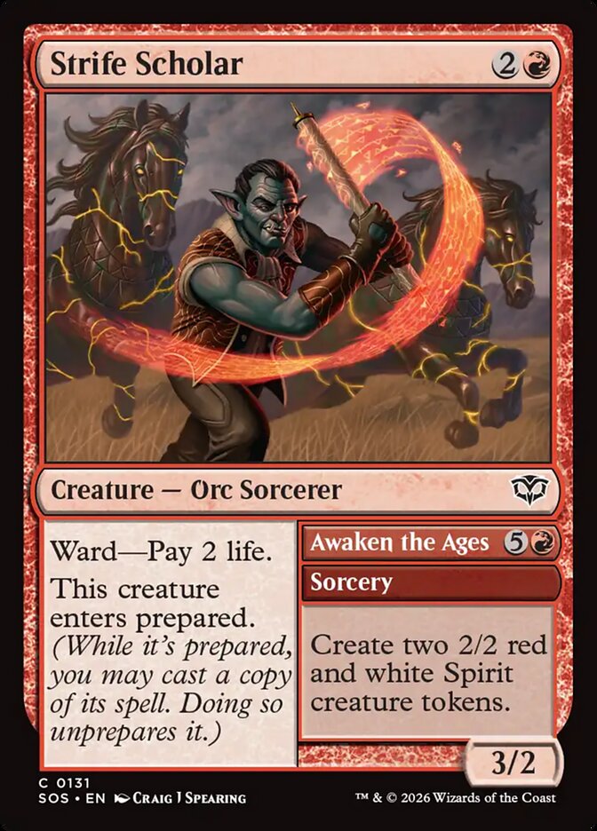Strife Scholar // Awaken the Ages Secrets of Strixhaven #131Card Front