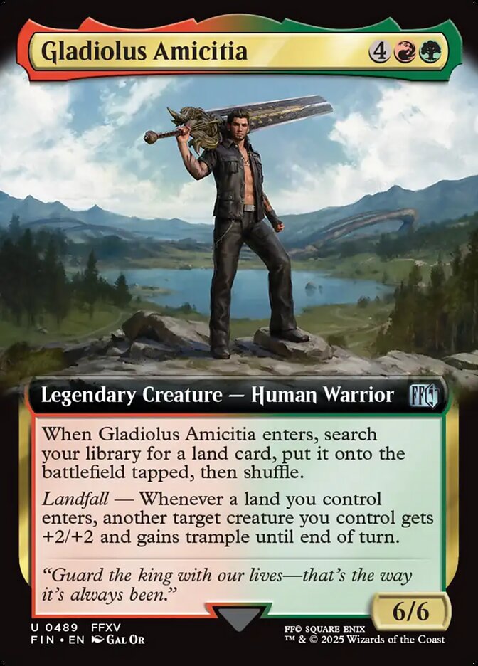 Extended Art Gladiolus Amicitia Final Fantasy #489