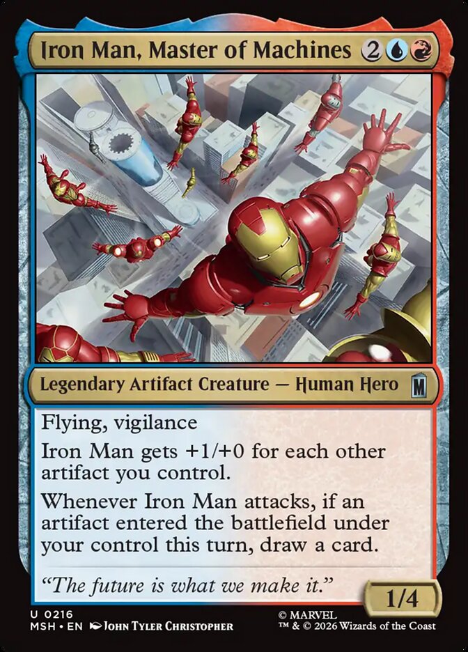 Marvel Superheroes Iron Man, Master of Machines Card Front
