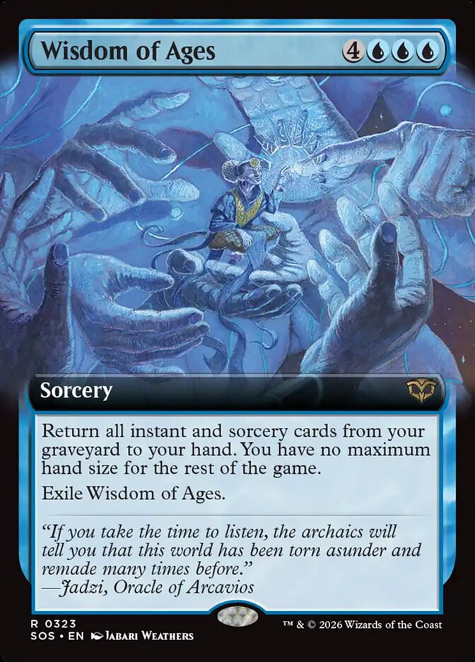 Wisdom of Ages Secrets of Strixhaven Extended Art #323Card Front
