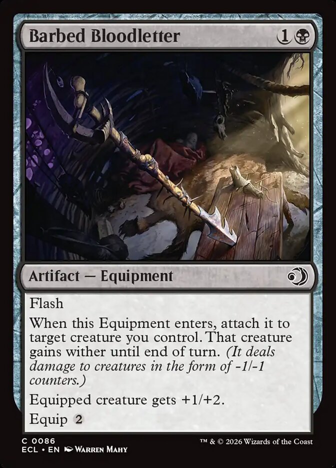 Barbed Bloodletter Lorwyn Eclipsed #086