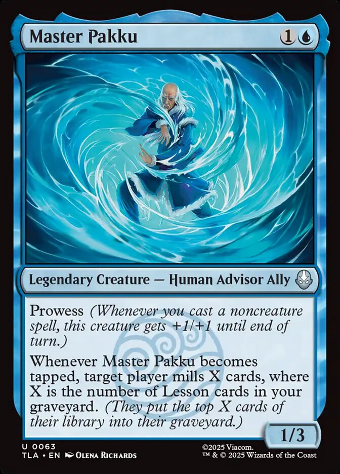 Master Pakku Avatar The Last Airbender #063 MTG Single Card Front