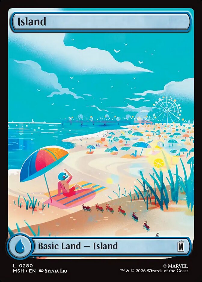 Marvel Superheroes Island Card Front