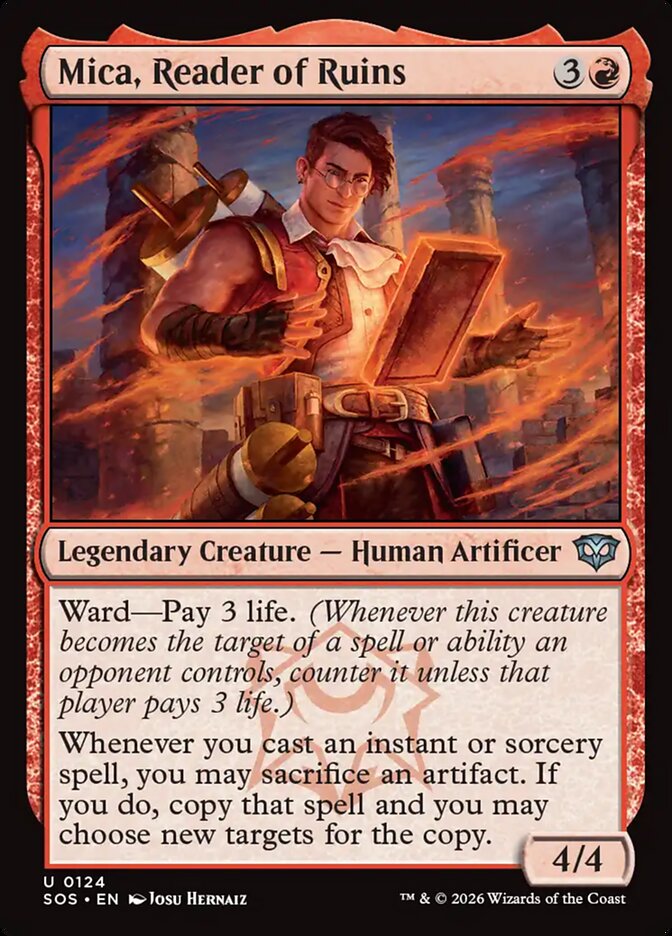 Mica, Reader of Ruins Secrets of Strixhaven #124Card Front