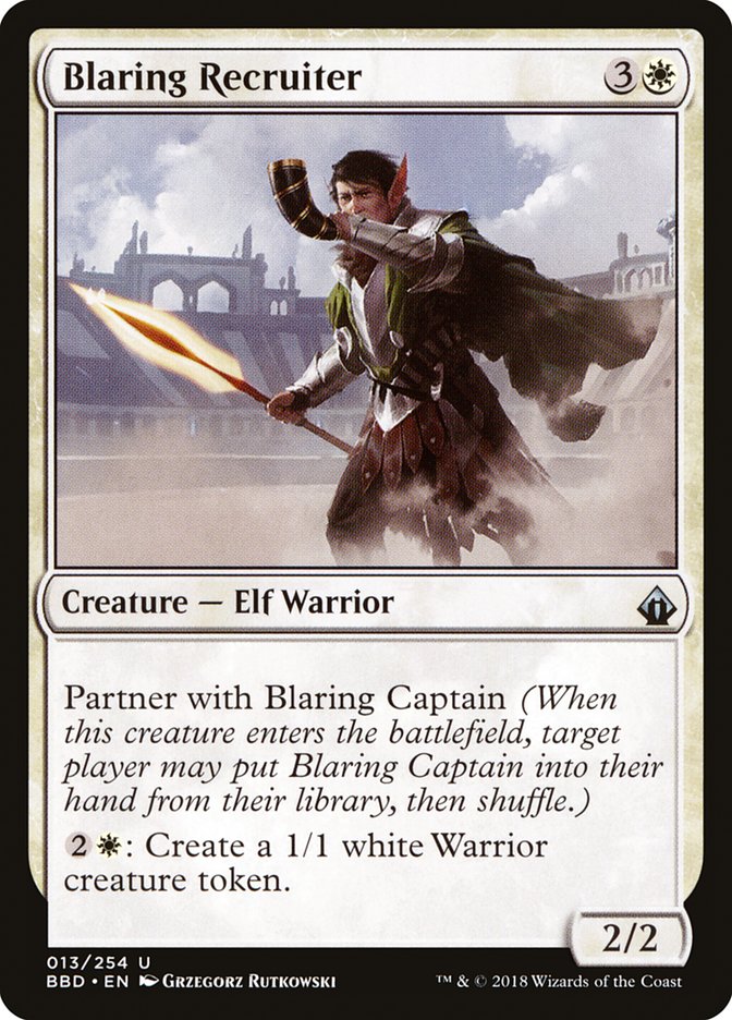 Blaring Recruiter Battlebond #013 | Magic! The Gathering Single