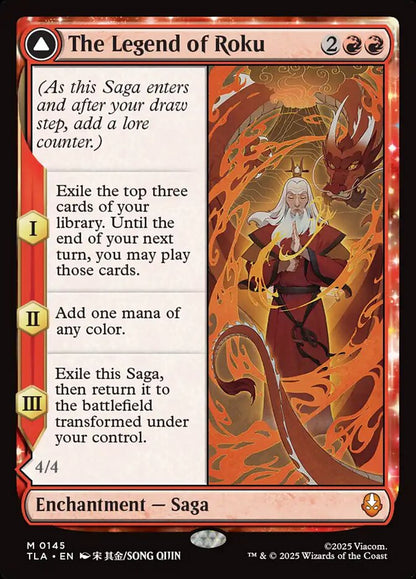 The Legend of Roku // Avatar Roku Avatar The Last Airbender #145 MTG Single Card Front