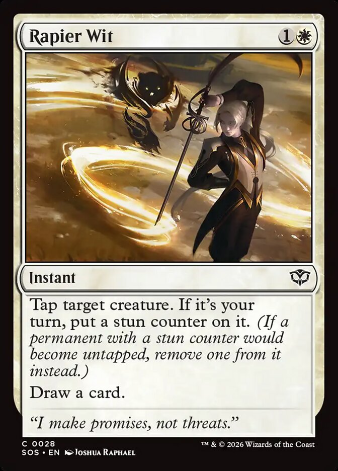 Rapier Wit Secrets of Strixhaven #028Card Front