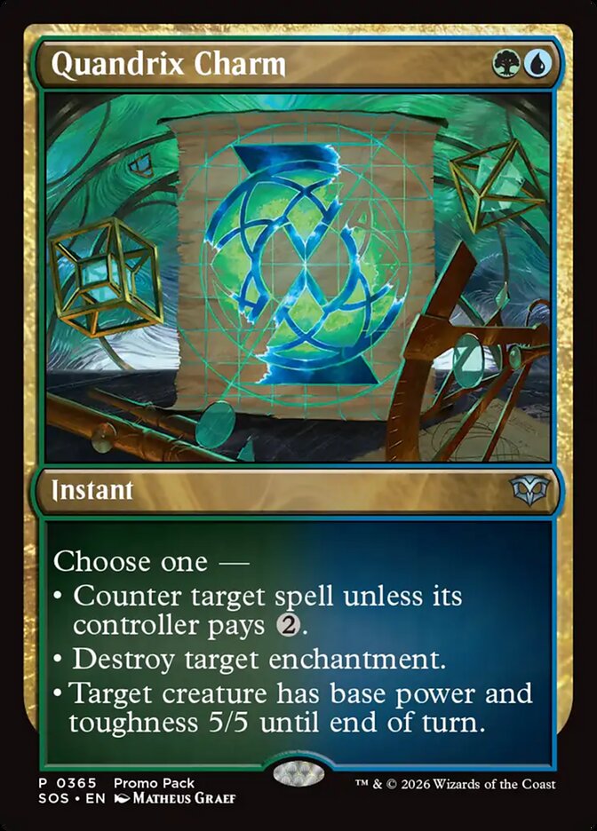 Quandrix Charm Secrets of Strixhaven Promo #365Card Front