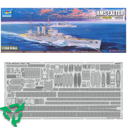Trumpet HMS Exter 1/350 Model Kit & Etched Accessories (Trade In)
