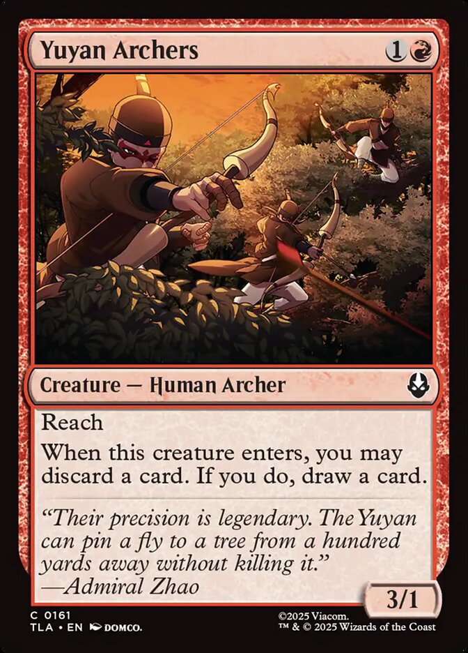 Yuyan Archers Avatar The Last Airbender #161 MTG Single Card Front