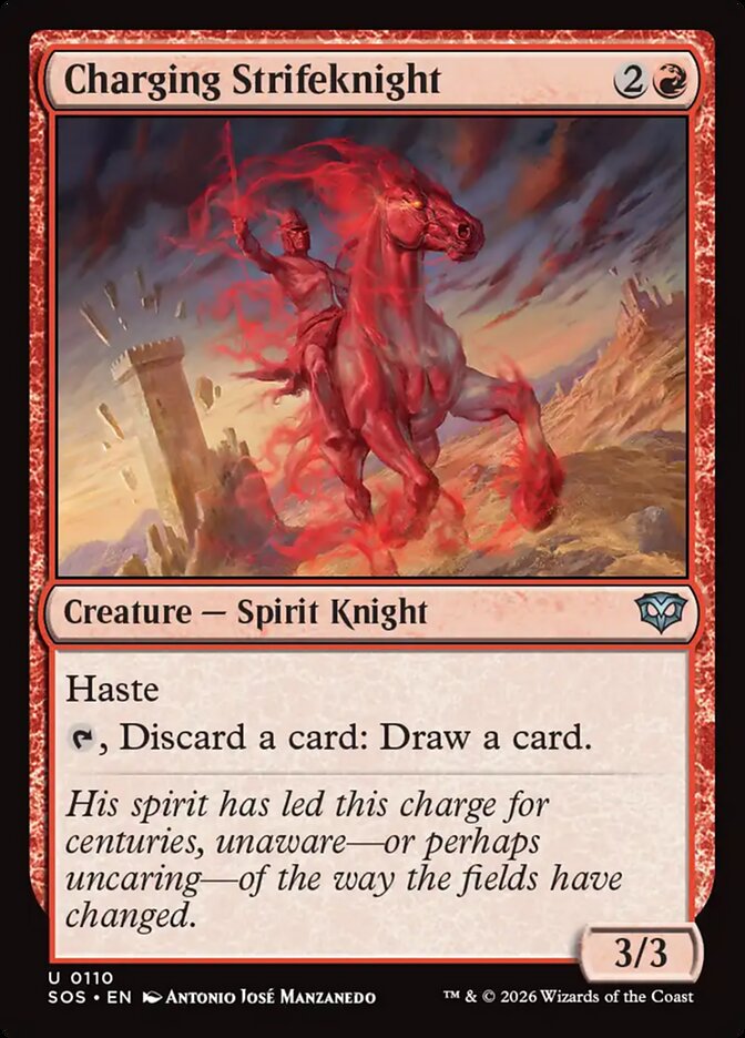 Charging Strifeknight Secrets of Strixhaven #110Card Front