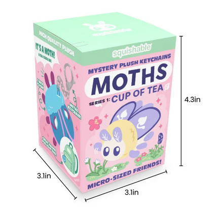 Squishable Moths Cup Of Tea Blind Box -Plush Keyring Series 1