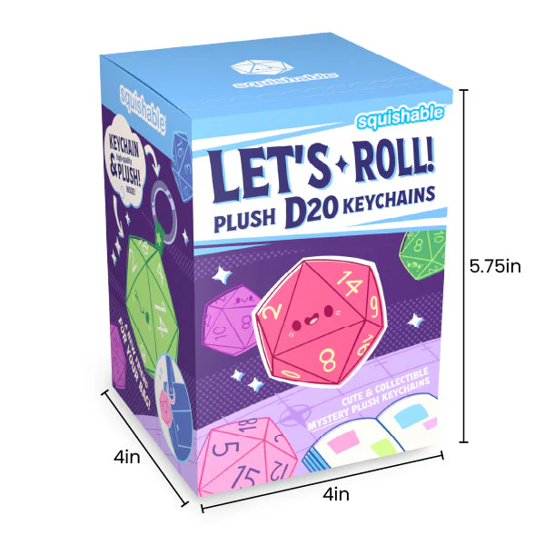 Squishable D20 Blind Box -Plush Keyring Series 1