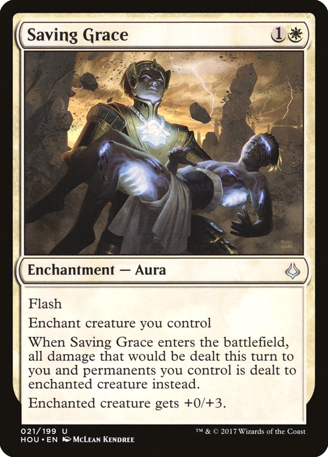 Hour of Devastation Saving Grace #021 Card Front