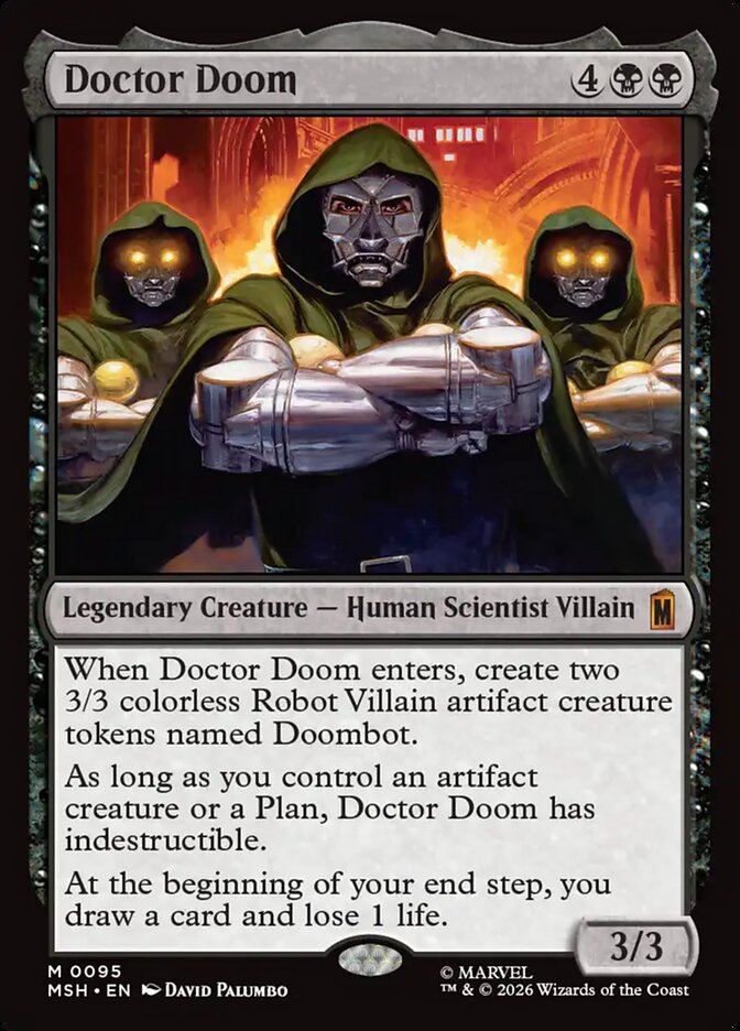 Marvel Superheroes Doctor Doom Card Front