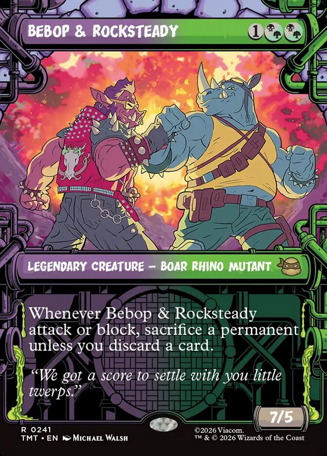 Bebop & Rocksteady Sewer Frame #241