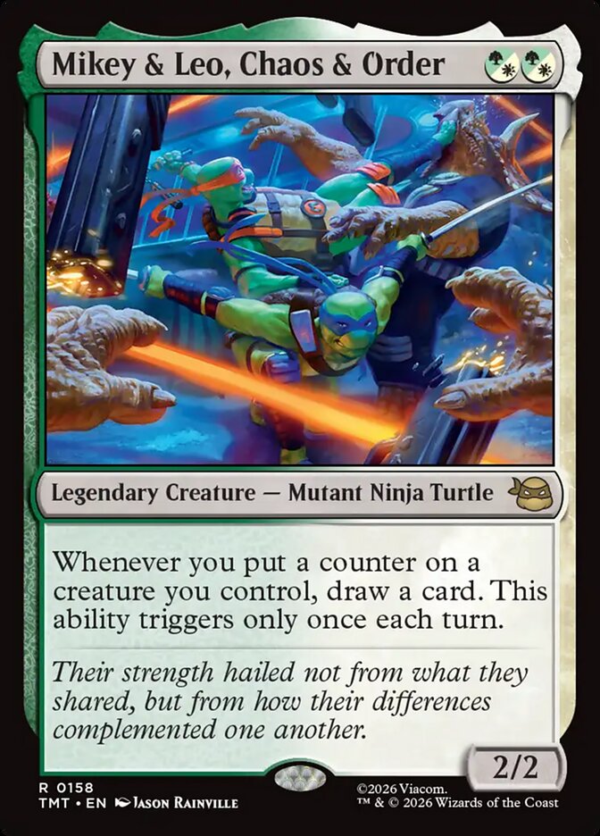 Mikey & Leo, Chaos & Order Teenage Mutant Ninja Turtles #158