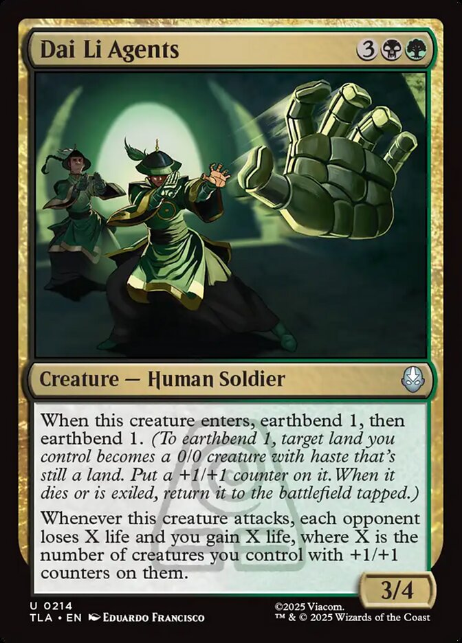 Dai Li Agents Avatar The Last Airbender #214 MTG Single Card Front
