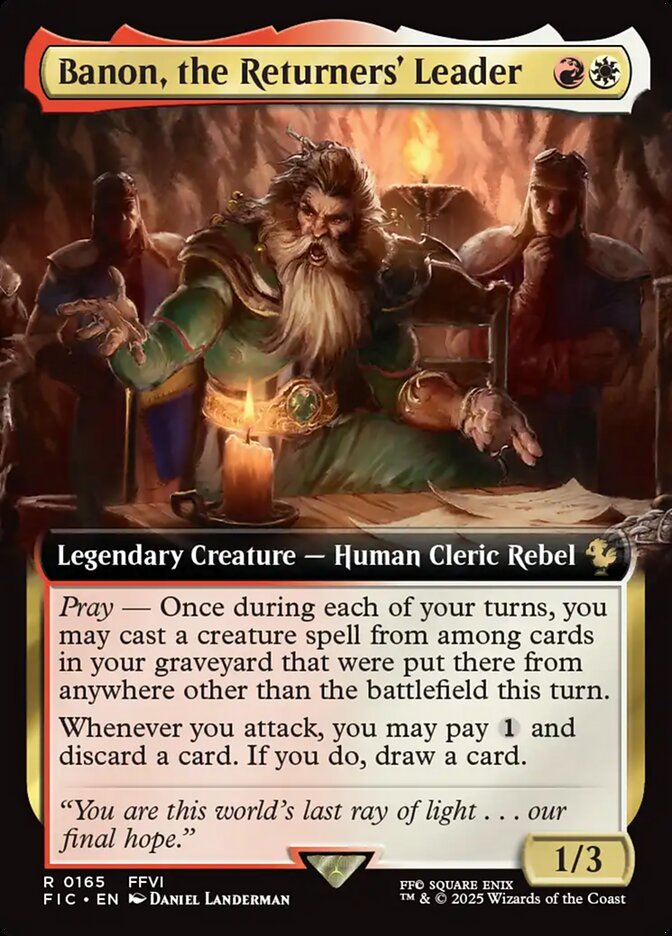 Banon, the Returners' Leader Final Fantasy Commander #165 Card Front