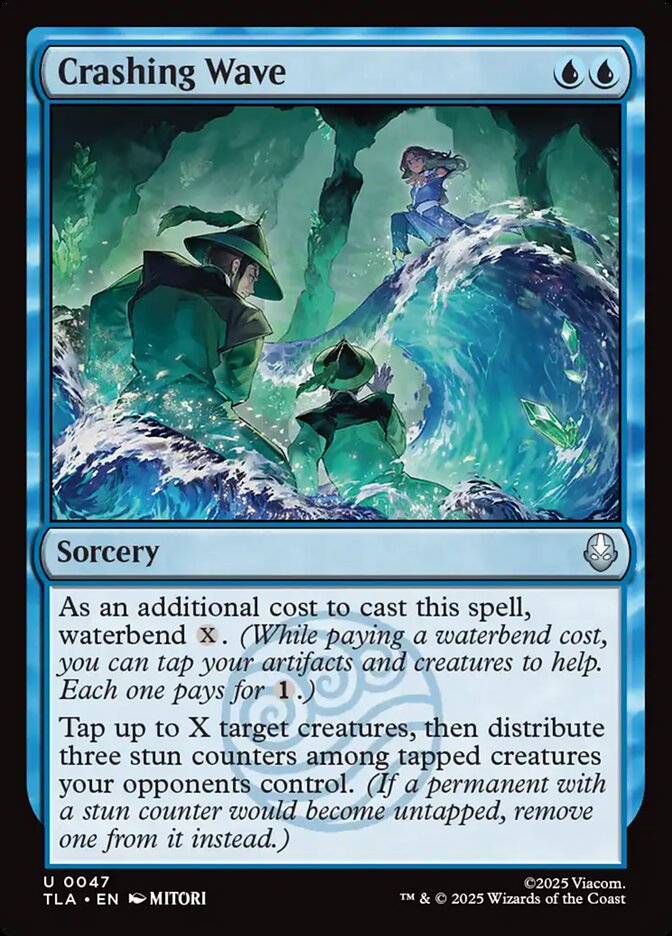 Crashing Wave Avatar The Last Airbender #047 MTG Single Card Front