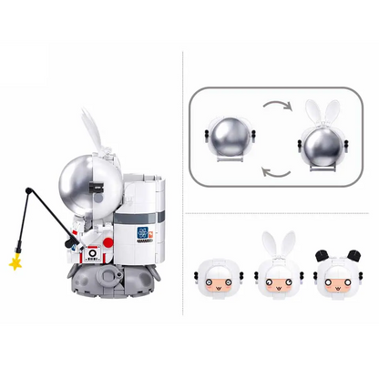 Sluban Maro Astronaut Life Brush Pot - PLEYERID Building Brick Kit