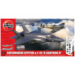 Supermarine Spitfire & F-35 Lightning II 1:72 Aircraft Kit