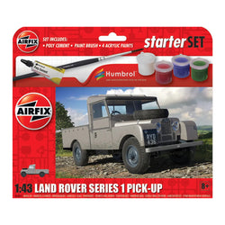 Land Rover Series 1 Pickup Airfix Starter Set - 1:43 Scale Model