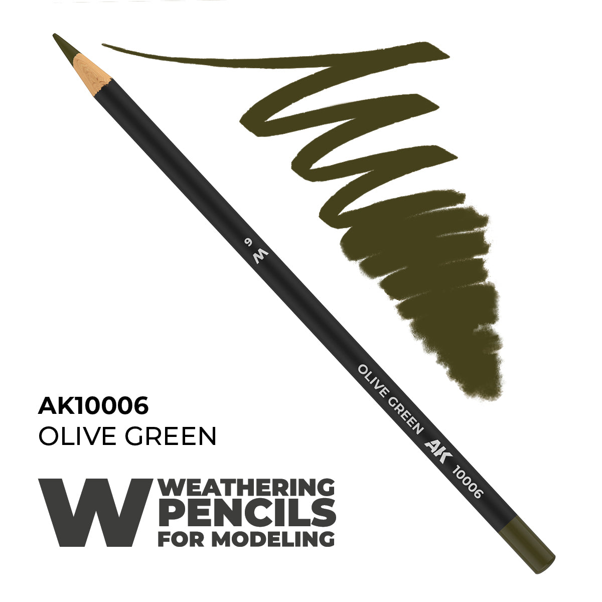 AK Interactive Weathering Pencil - Olive Green AK10006