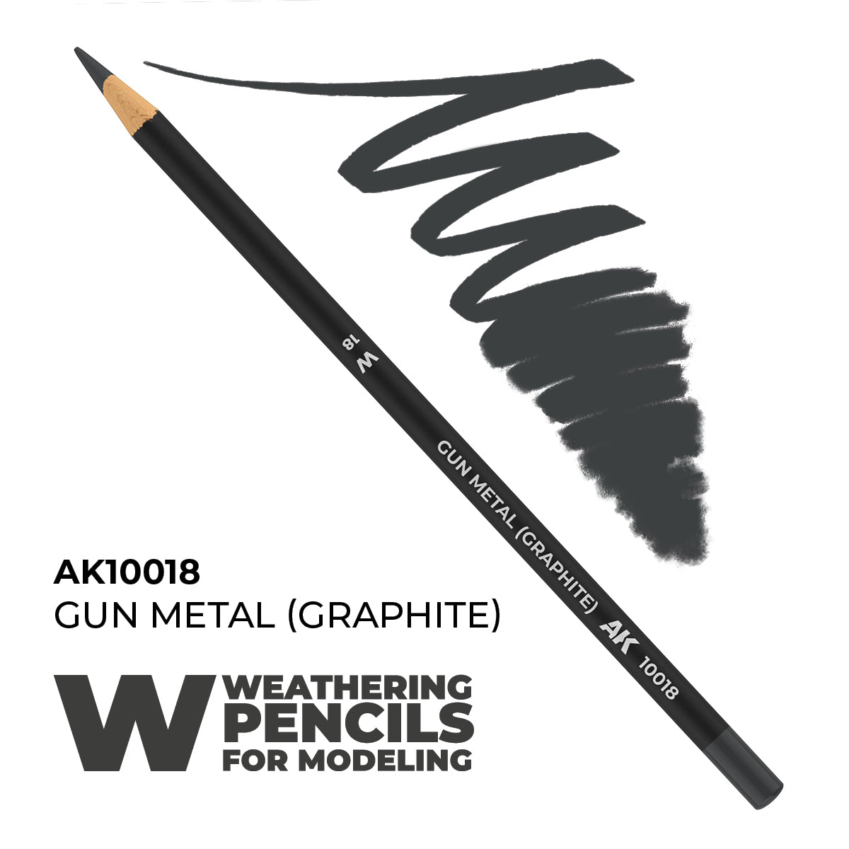 AK Interactive Weathering Pencil - Gun Metal AK10018