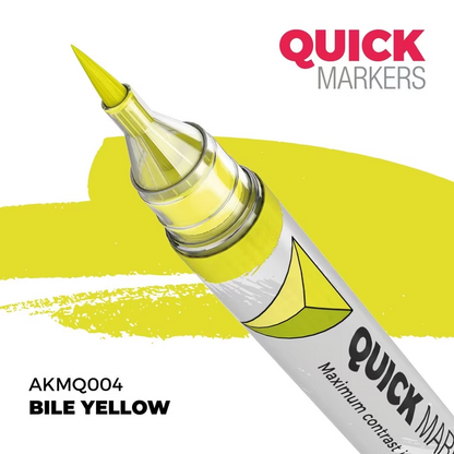 Quick Markers yellow marker with a yellow stroke on a white background