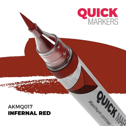 AK Quick Markers Infernal Red