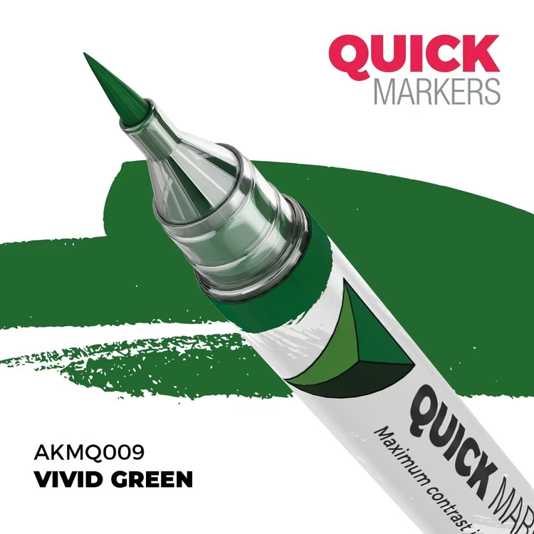 Green marker with 'Quick Markers' branding on a white background