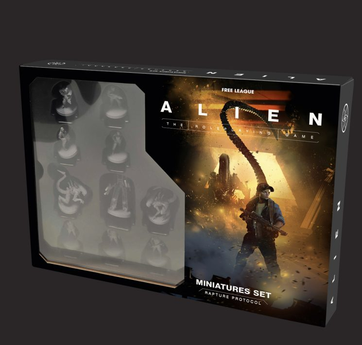 Free League ALIEN RPG Miniatures Set Rapture Protocol 28mm hard plastic figures