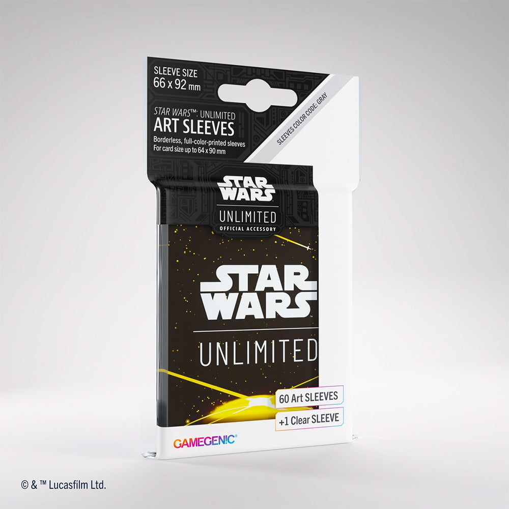Star Wars Unlimited Sleeves Yellow Card Back