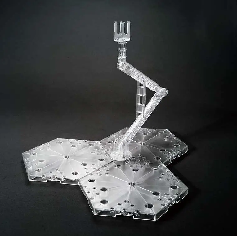 Bandai Action Base 4 Clear display stand for 1/100 and 1/144 scale model kits