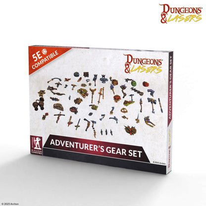 Adventurer's Gear Set Dungeons And Lasers RPG Minis