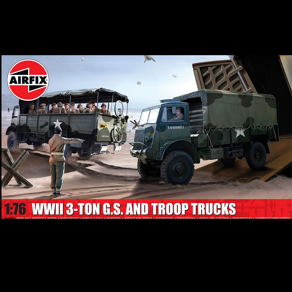 Airfix 1:76 Bedford QL 3-ton 4x4 Utility Truck Model Kit (A03306A)