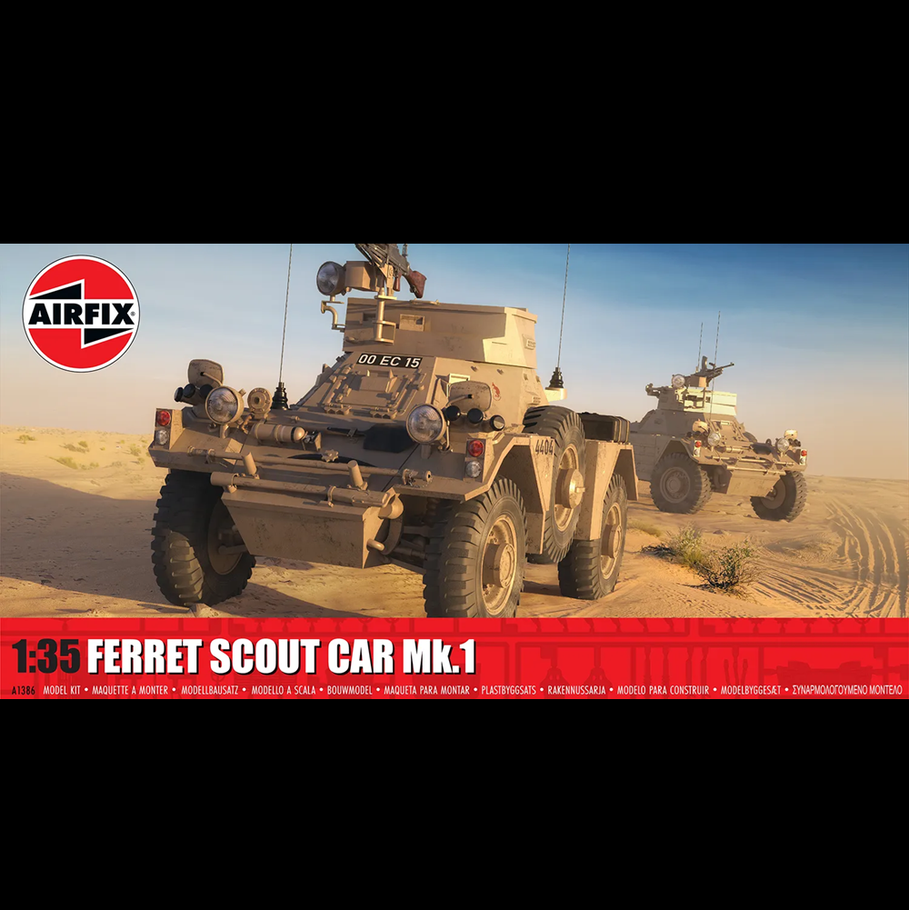 Airfix Ferret Scout Car Mk.1 1:35 scale plastic model kit armoured vehicle