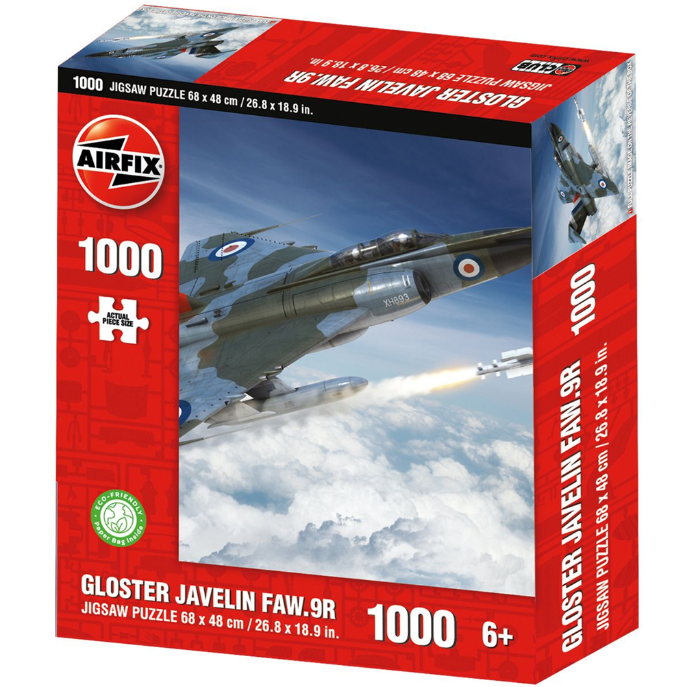Airfix Gloster Javelin FAW 9R 1000 piece jigsaw puzzle RAF interceptor aircraft