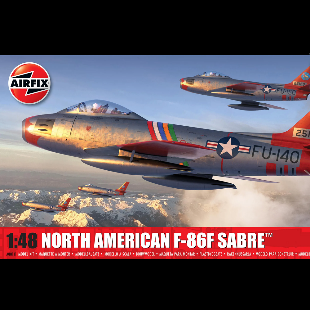 Airfix North American F-86F Sabre 1:48 scale plastic model kit aircraft