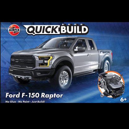 Airfix QUICKBUILD Ford F-150 Raptor grey brick construction model kit