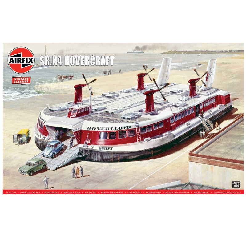 Airfix SRN4 Hovercraft 1:144 Vintage Classics model kit Mountbatten Class cross Channel hovercraft