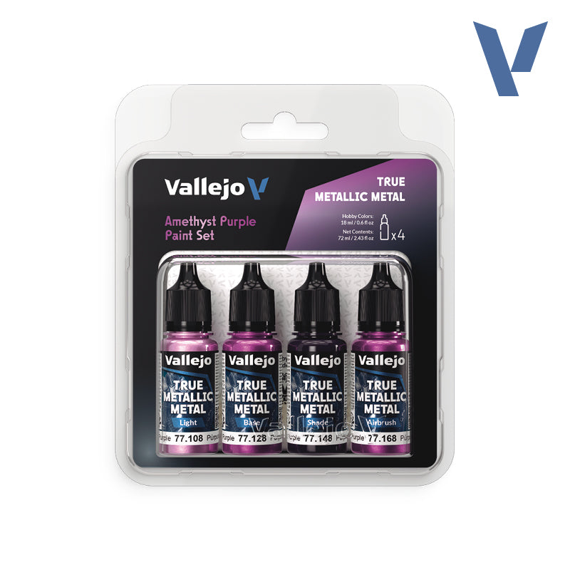 Vallejo Amethyst Purple True Metallic Metal Paint Set