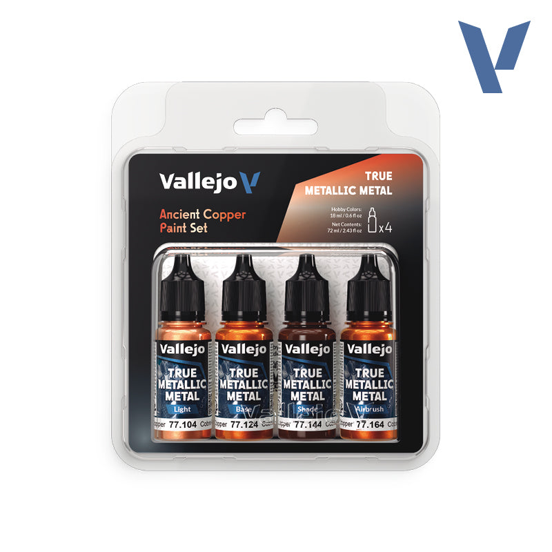 Vallejo Ancient Copper True Metallic Metal Paint Set