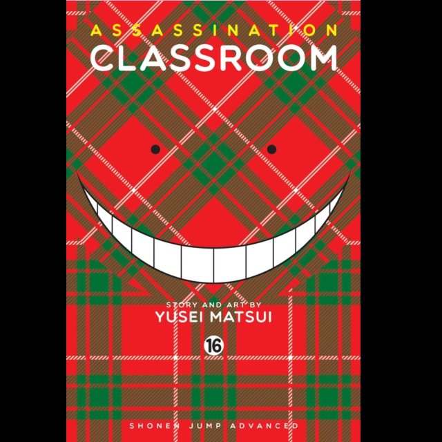 Assassination Classroom, Vol. 16. Koro Sensei reveals his past and the reason behind his vow to destroy Earth. A compelling manga rated Teen+ by Shonen Jump.
