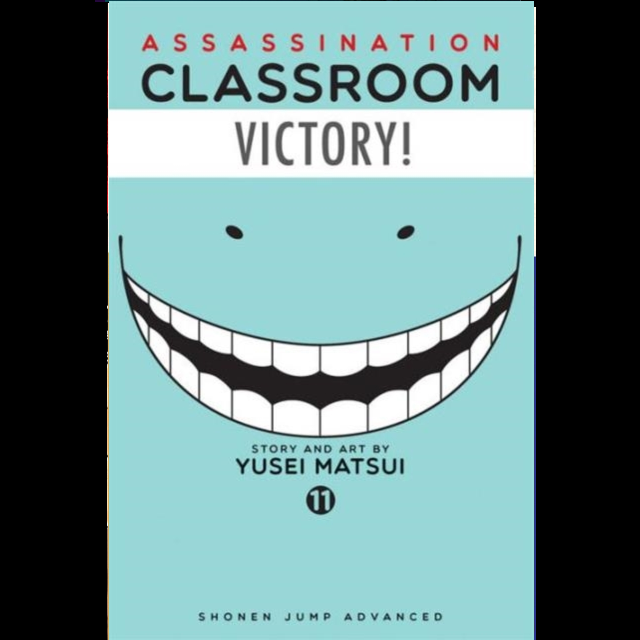 Assassination Classroom Vol. 11  a big tooth grin and tiny black eyes
